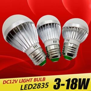 E27 E14 LED Bulb Lights DC 12V SMD 2835 3W 6W 9W 12W 15W 18W Outdoor Lighting 