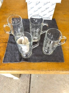 NEU Princess House Heritage Kristall Heißgetränke Becher 4er Set #504 10 Unzen 5-1/2" - Bild 1 von 6