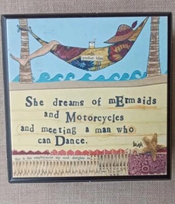 Picture Wall Art By Leigh Standley For Demdaco She Dreams Of Mermaids - Image 1 of 3