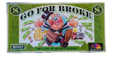 Go For Broke Board Game Vintage 1965 by Selchow & Righter Games 2 - 5 Players 8+ - Image 1 of 4