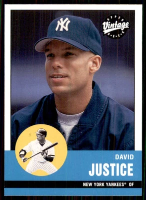 2001 Upper Deck Vintage #150 David Justice New York Yankees - Image 1 of 2