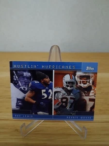 2001 Topps #TC19 Hustlin' Hurricanes (Ray Lewis / Reggie Wayne) - Picture 1 of 4