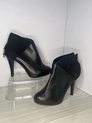 Me Too Lexingtons 女式高跟鞋黑色拉链厚底高跟鞋 7.5 码 — 第 1/4 张图片