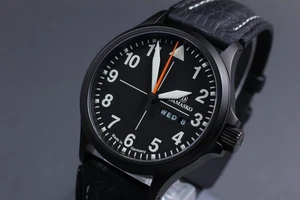 [Scatola] Orologio Uomo DAMASKO DA36 Zaffiro Automatico Data Giorno Nero Made in Germany - Foto 1 di 14