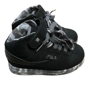 Fila Vulc 13 Mid Plus Black Camo Sneakers Shoes Toddler Boys Size 10 - Picture 1 of 8