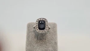 Bague saphir en Or blanc 18 carats - Picture 1 of 5