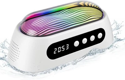 OFOTTOFO Bluetooth Lautsprecher mit Licht, Tragbare Outdoor Musikbox mit Stereo