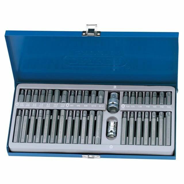 Draper  TX-Star Hexagon and Spline Mechanic's Bit Set - 40 Pieces