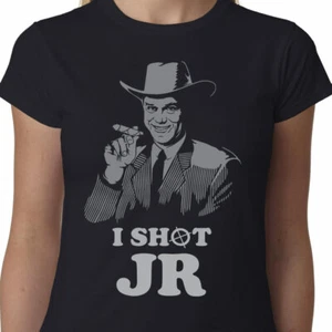 I Shot JR Damas Camiseta DALLAS AÑOS 80 TV CRAGGY DIVERTIDA GEEK TOM TED RIOT GRRL - Imagen 1 de 2