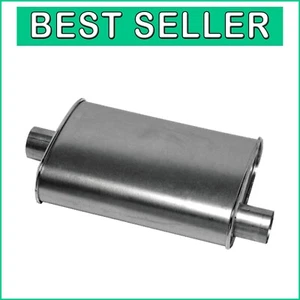 Universal Turbo Muffler - 2.5'' Inlet/Outlet with Classic Tone & Durability - Picture 1 of 7