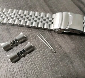Correa de reloj pulsera de acero inoxidable Jubilee de 22 mm para Seiko SKX007 SKX009 - Imagen 1 de 7