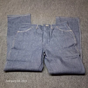 * Vintage Rustler No Wash Denim Bootcut Jeans Men Size 38x32 Blue 100% Cotton - Picture 1 of 10