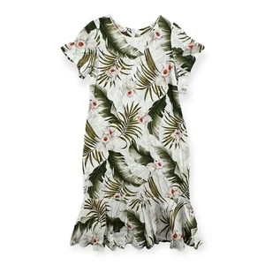 Vintage Aloha Moi Dress Womens Size Medium Midi Floral Hawaiian Aloha NEW - Picture 1 of 7