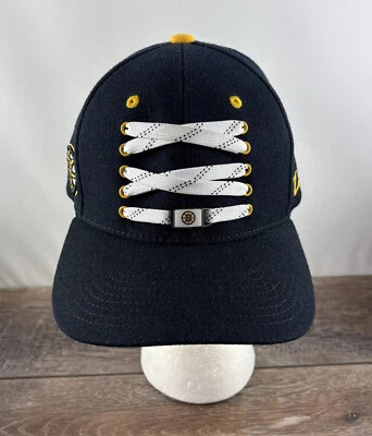 Boston Bruins Baseball Hat - Skate Laces - Black Gold Zephyr - Size  XL - Image 1 of 4