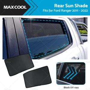 2PCS Rear Window Sun Shade Suitable for Ford Ranger 11-22 Car Sun Blind Mesh - Picture 1 of 13