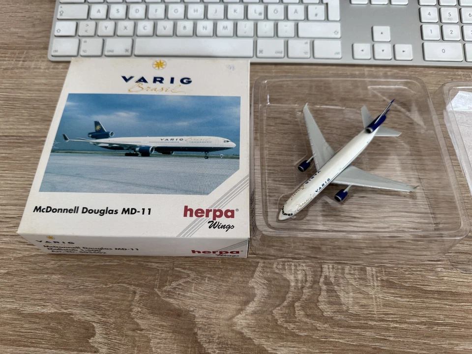 Herpa 503402 Aereo Mc Donnell Douglas MD-11 1:500 Buone Condizioni In OVP - Immagine 1 di 2