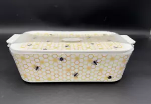 NEW Grace's Pantry 3 in 1 Serving Baking Oven Casserole Dish with Lid Roses NWOT - Picture 1 of 12