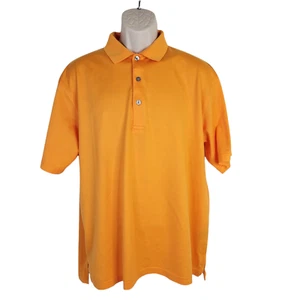 Albert Ross Golf Collection Mens Polo Shirt Size Medium Orange Mercerized - Picture 1 of 9