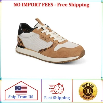 Zapatilla deportiva para mujer Vionic Monarch marfil/leopardo Foto 1 de 4