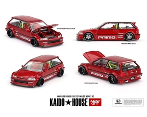 Kaido House x Mini GT Honda Civic (EF) Kaido Works V2-M rot. #156 1/64 - Bild 1 von 2