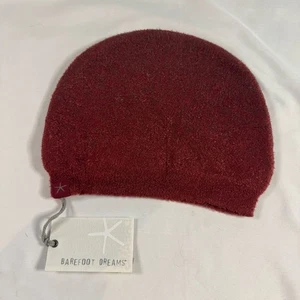 NWT Barefoot Dreams CozyChic Lite Confetti Beanie Hat Deep Red Luxury Giftable - Picture 1 of 4