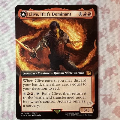 Clive, Ifrit's Dominant (Borderless) (0458) Final Fantasy MTG - NM non-foil - Image 1 of 4