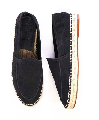 $790 Brioni Alpargata de Gamuza Negra Logotipo Trasero EE. UU. 9.5 (UK8.5) Foto 1 de 4