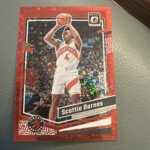 Scottie Barnes 2023-24 Panini Donruss Optic Red Glitter SP /75 #12 Raptors - Picture 1 of 2