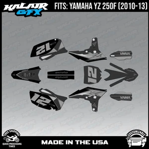 Graphics Kit for YAMAHA YZ250F (2010-2013) VENDETTA - Grey - Picture 1 of 4