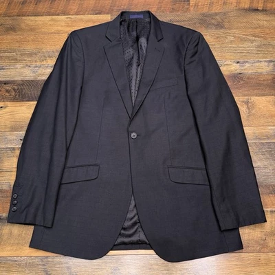 Blazer preto longo 40 jaqueta terno coleção clássica lavanderia inglesa - Imagem 1 de 4