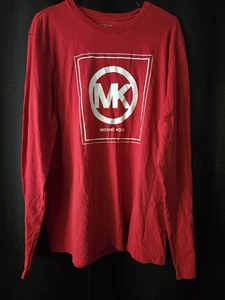 Michael Kors Long Sleeve Tee. Red With White Logo. Size XL - Picture 1 of 3