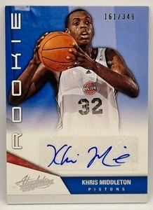 2012-13 Panini Absolute Khris Middleton Rookie Auto RC 161/349 - Picture 1 of 2