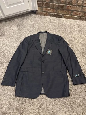 ¡¡¡NUEVO!!! STEVE HARVEY EDICIÓN CELEBRIDAD Modelo KING HOMBRE Traje Chaqueta Talla 40R AZUL Foto 1 de 4