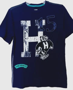 New Arizona Hawks H Vintage Varsity Style T-Shirt Boys Youth Size L (14-16) Navy - Picture 1 of 10
