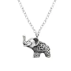 Thailand Elefanten Halskette 925 Silber - Kinder Mädchen Damen Kette Anhänger - Bild 1 von 5