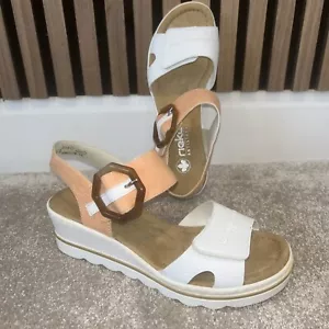 Rieker Wedge Sandal with Buckle Details. UK Size 6.5 - Picture 1 of 10
