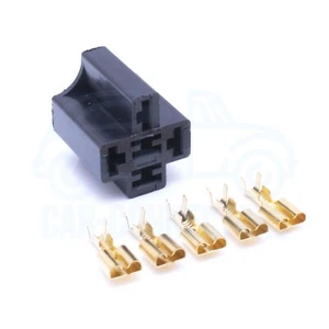 Relay Plug with Loose Terminals For 4, 5 Pin Relays Socket Connector 3-1393310-7 - Picture 1 of 24