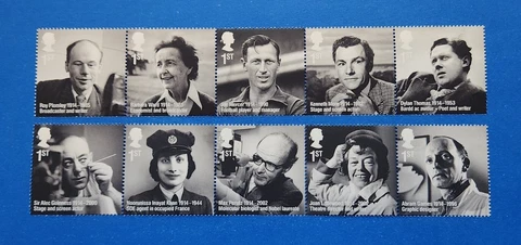 Great Britain Stamps, Scott 3273a, 3278a Complete Set MNH, Folded Cover