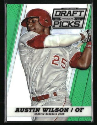 Austin Wilson 2013 Panini Prizm Perennial Draft Picks Green Prizms #61 Baseball - Image 1 of 2