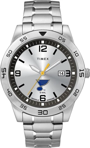 Men's Saint Louis Blues St Watch Timex Citation Steel Watch Cover