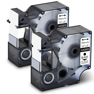 2x Transparent 19mm Beschriftungsbänd für Dymo D1 45800 Labelmanager 160 Band - Bild 1 von 6