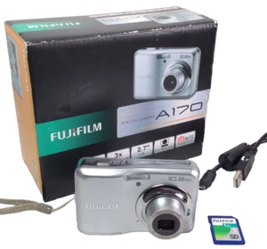 Cámara Fujifilm A170 10,2 MP 3x zoom óptico 2,7"" LCD FUNCIONANDO PLATEADA en caja - Imagen 1 de 24