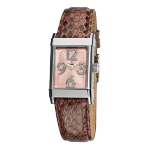 Eterna 1935 Women's 8790.41.84.1157 Pink Diamond Dial Leather Watch - Picture 1 of 4