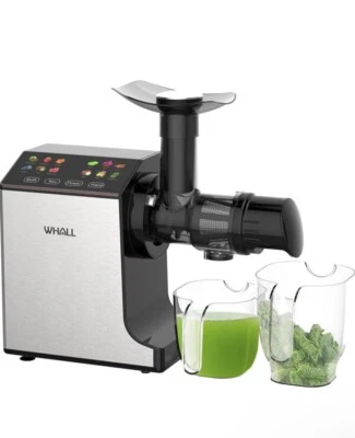 nuevo! Exprimidor lento de masticación de ballenas, prensa en frío, acero inoxidable, pantalla táctil Foto 1 de 4