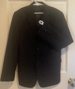 Chaps Ralph Lauren Boy’s Blazer Jacket Black 8% Wool Lined Year Round Size 16 - Picture 1 of 8