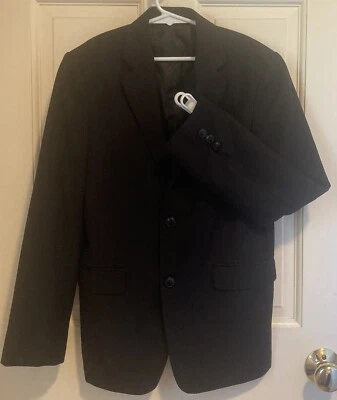 Chaqueta Blazer Chaps Ralph Lauren Niño Negra 8% Lana Forrada Todo el Año Talla 16 Foto 1 de 4