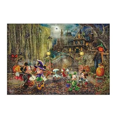 Puzzle Tenyo 1000 pezzi Disney Topolino e Minnie Halloween divertente nuovo d... - Immagine 1 di 4