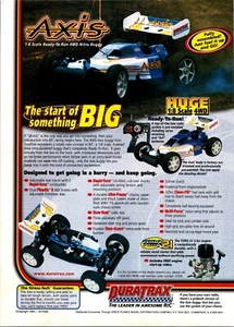 Duratrax AXIS RC Nitro Buggy 4wd Print Ad Ephemera Wall Art Decor 1:8 Scale - Picture 1 of 1