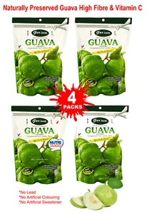 Guava Dried Snack Nutri Snack High Fibre Vitamin C Preserved 4 PACKS NEW - Picture 1 of 4
