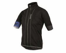 Reef Rain Resistant Short Sleeve Mens Cycling Jersey Black by Santini